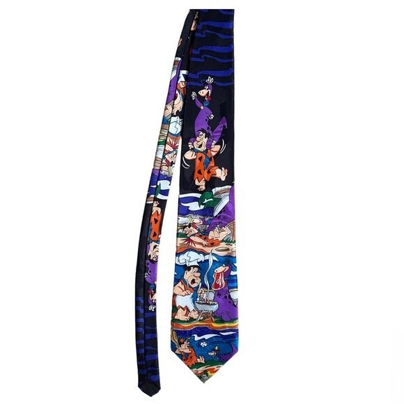 Flintstones mens tie vintage Hanna barbera necktie - Picture 1 of 6